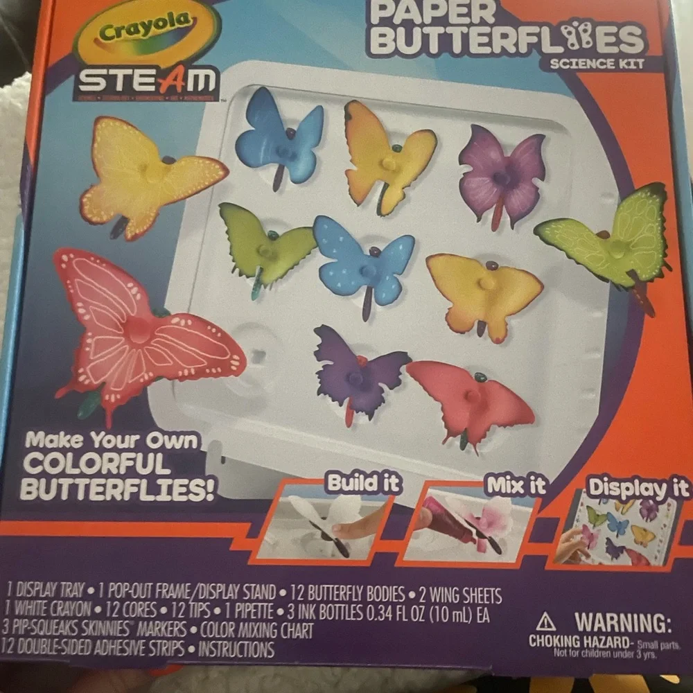 Paper butterflies crayola science kit NEW